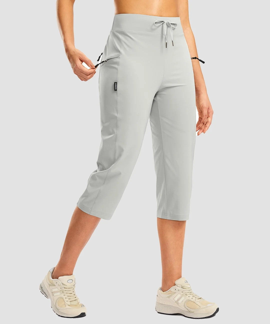 3 Zipper Pockets Hiking Capri Pants - Image 21