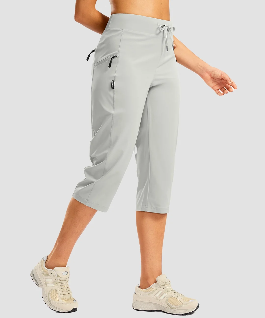 3 Zipper Pockets Hiking Capri Pants - Image 22