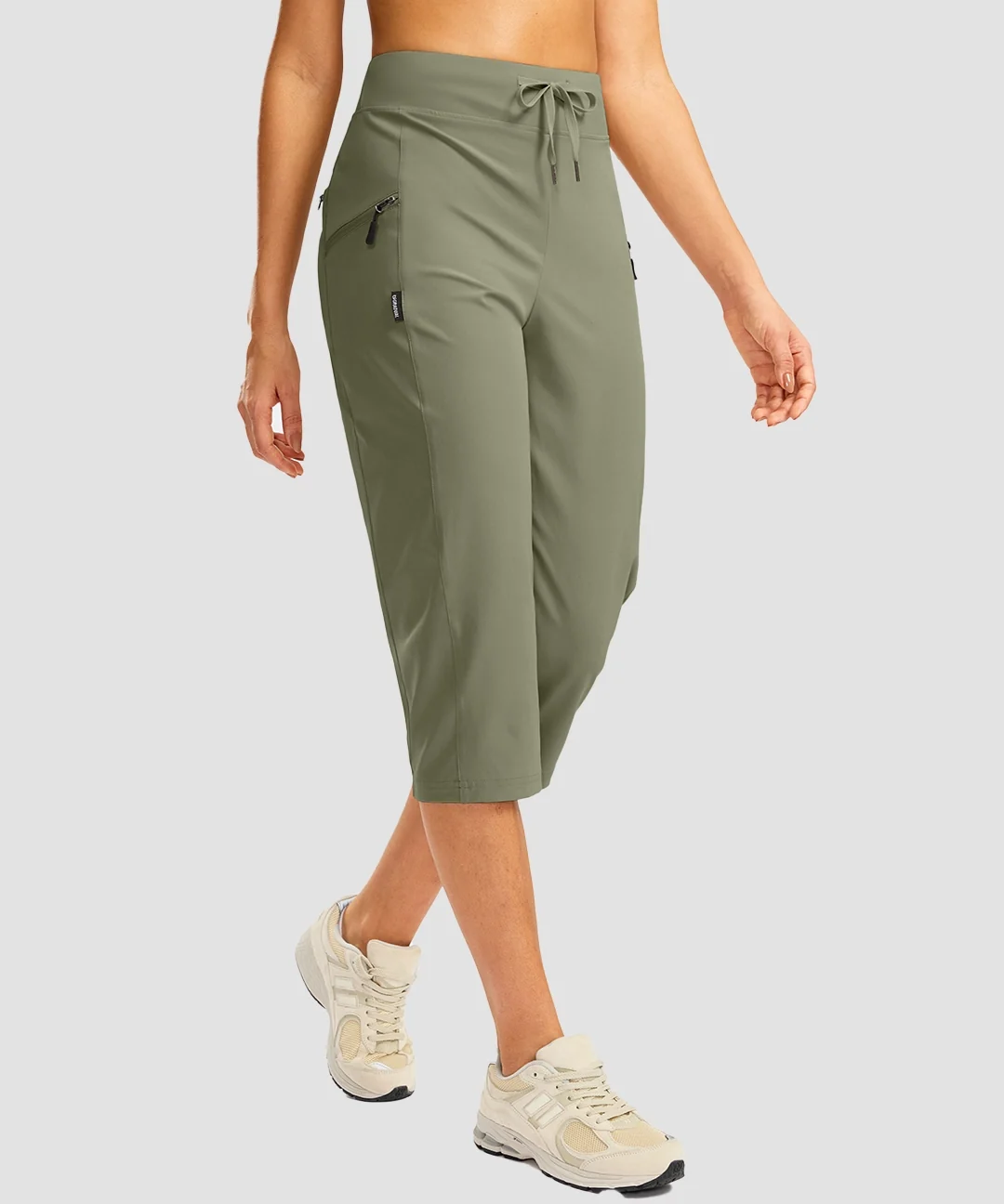 3 Zipper Pockets Hiking Capri Pants - Image 10