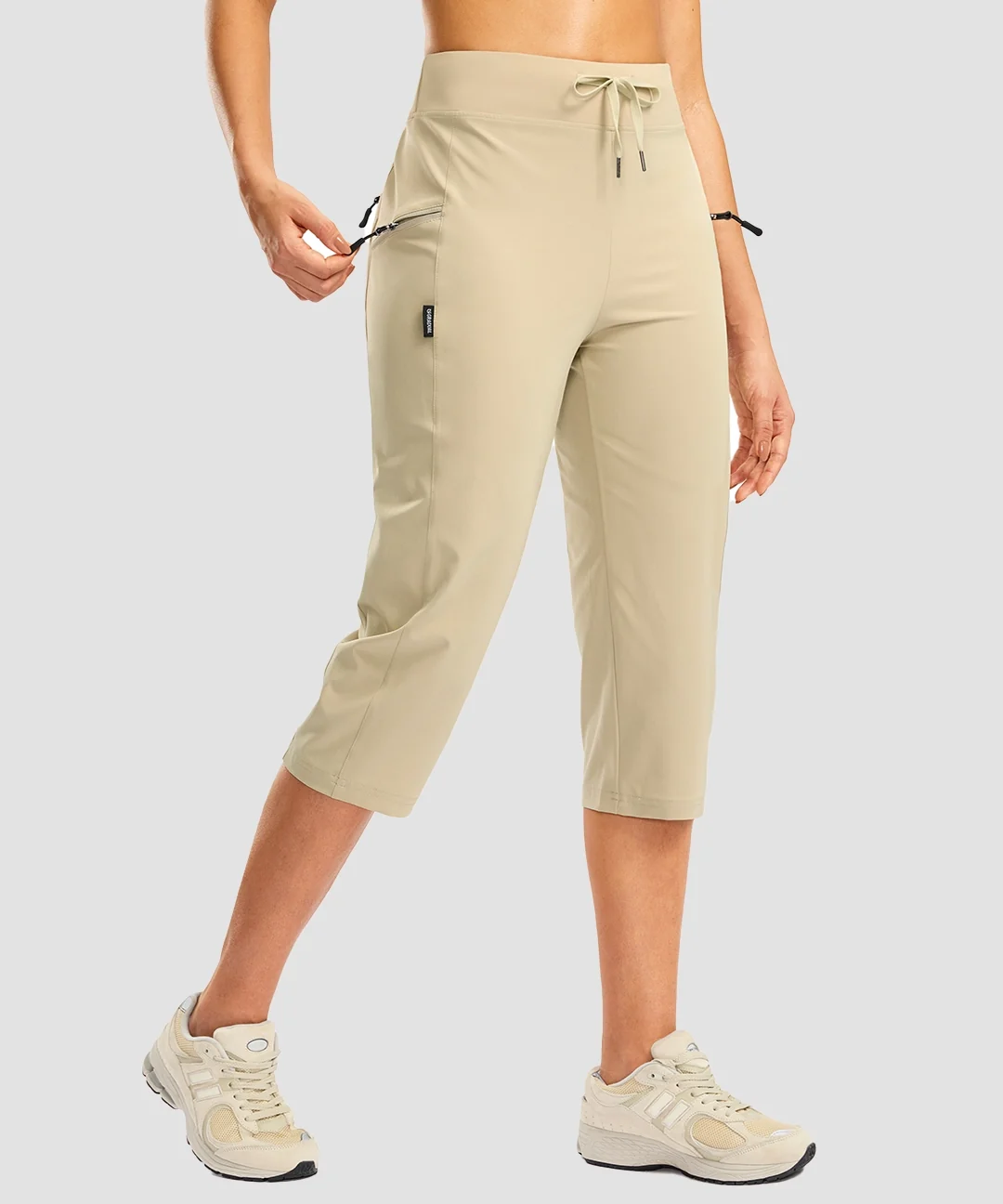 3 Zipper Pockets Hiking Capri Pants - Image 25