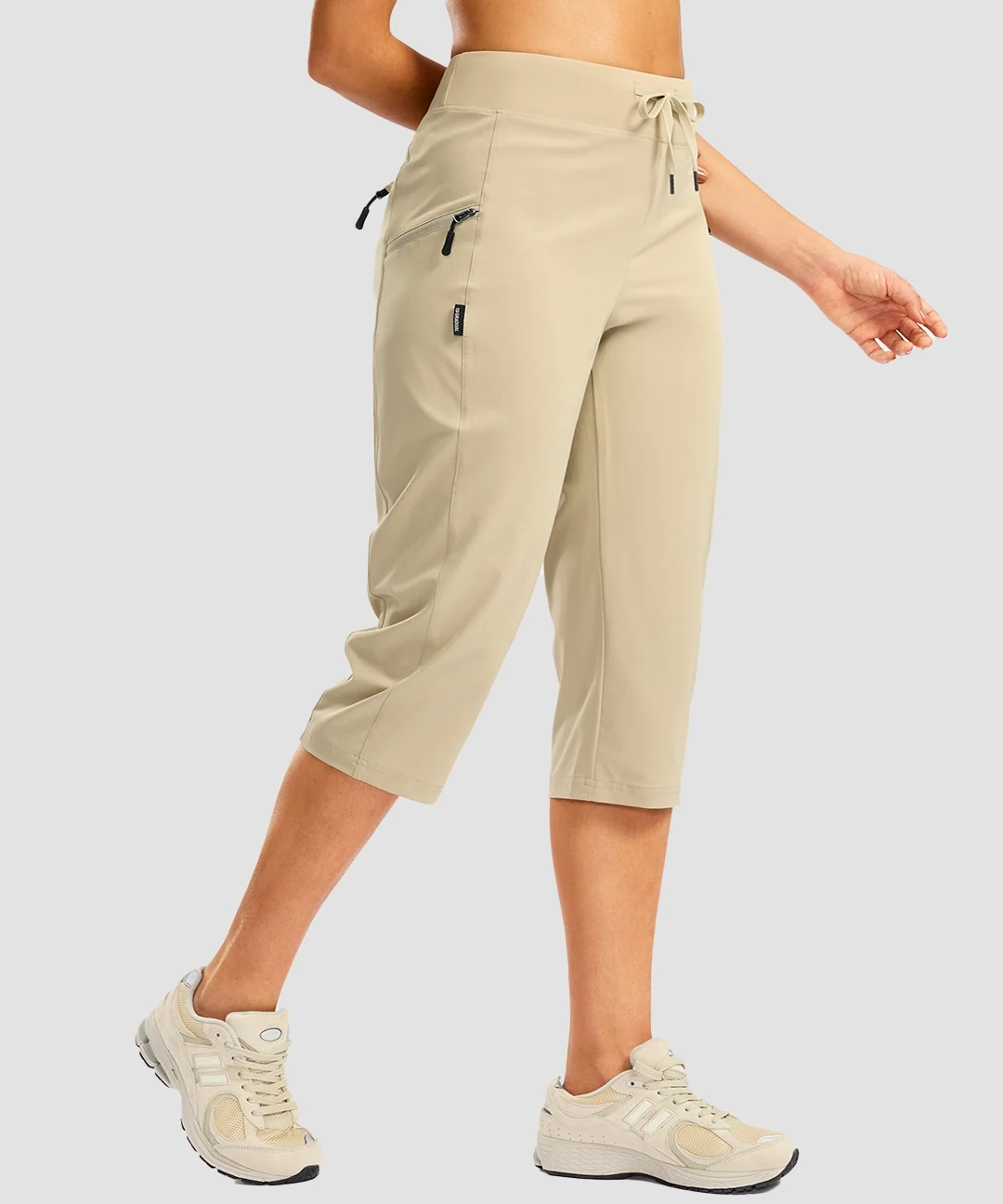 3 Zipper Pockets Hiking Capri Pants - Image 26