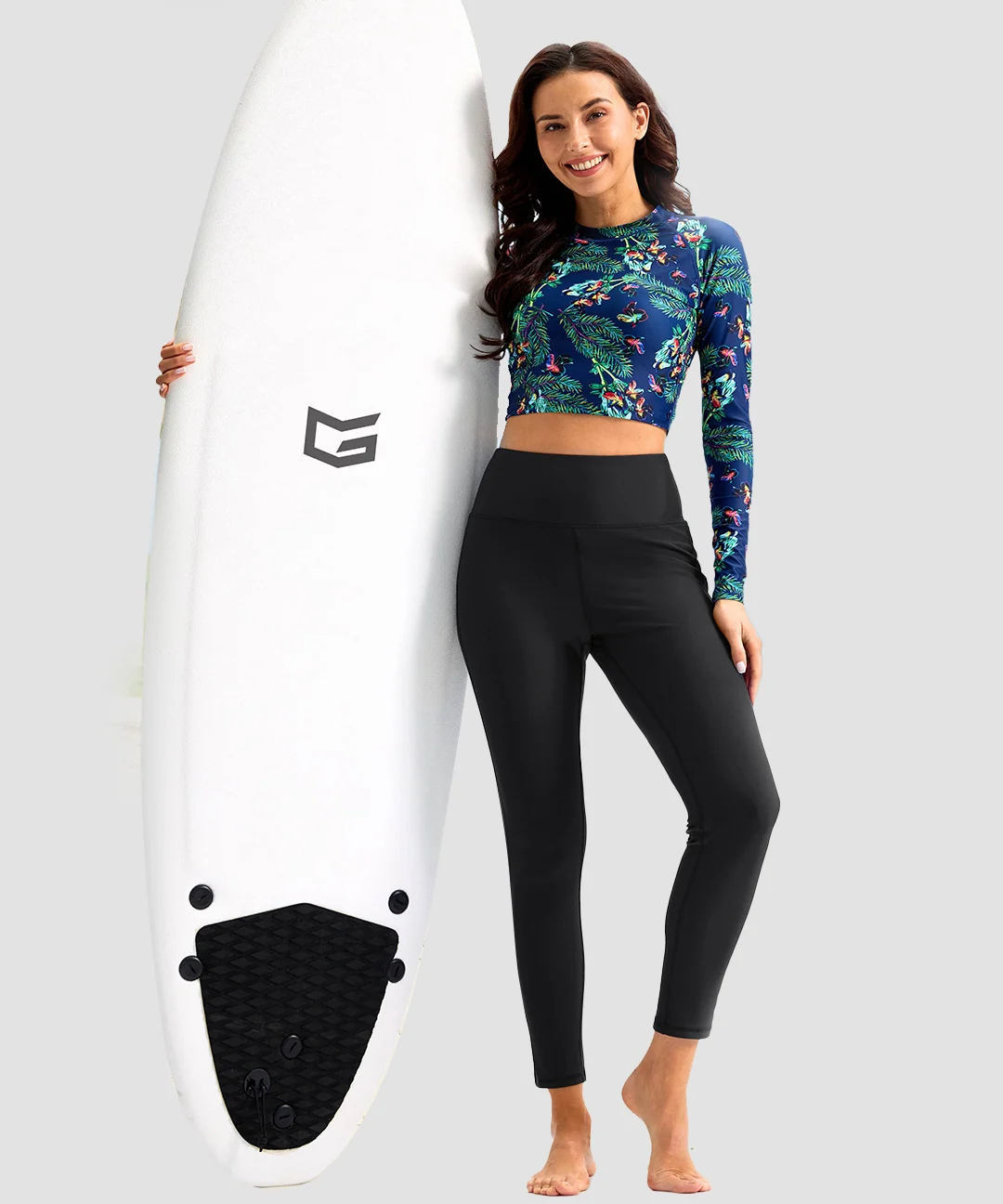 UV Protection Zipper Pocket Lined Leggings - Image 8