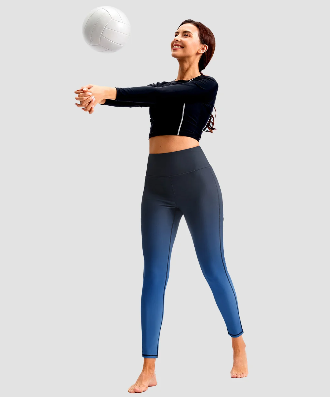 UV Protection Zipper Pocket Lined Leggings - Image 4