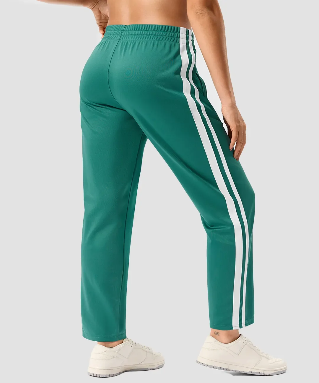 Contrast Stripe Zip Pockets Track Pants - Image 26