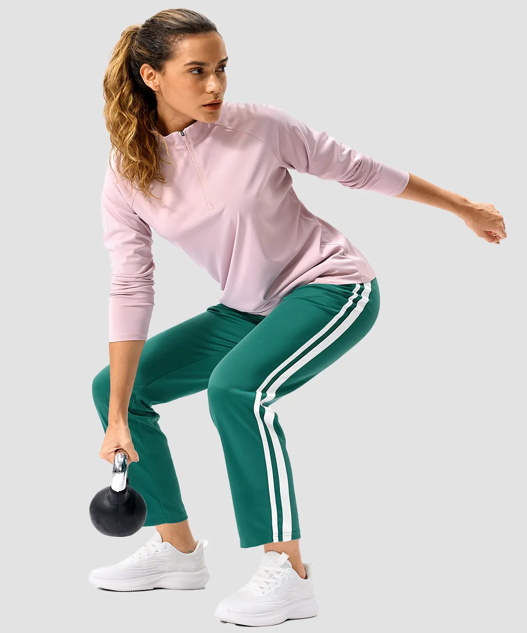 Contrast Stripe Zip Pockets Track Pants - Image 28