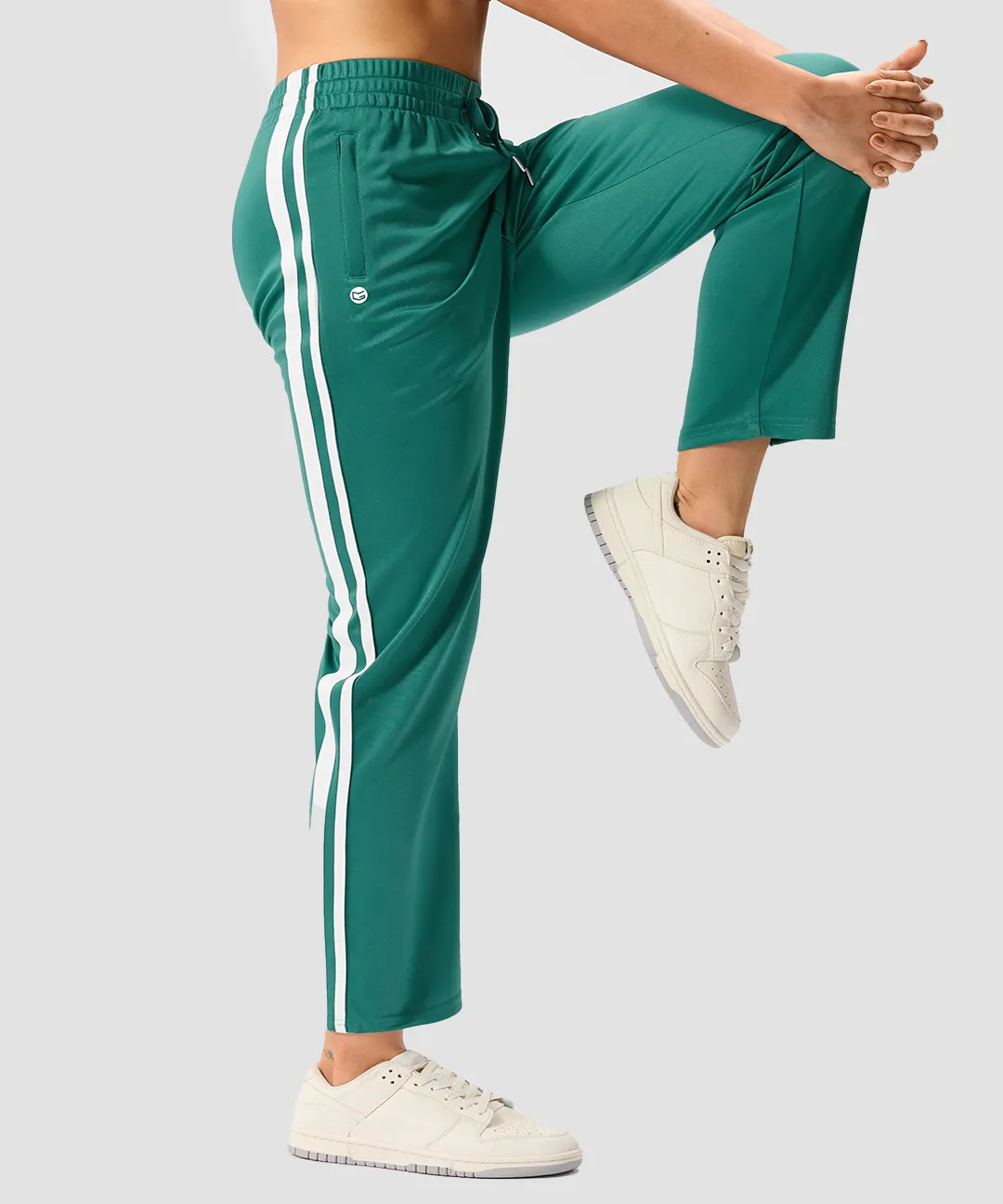 Contrast Stripe Zip Pockets Track Pants - Image 27