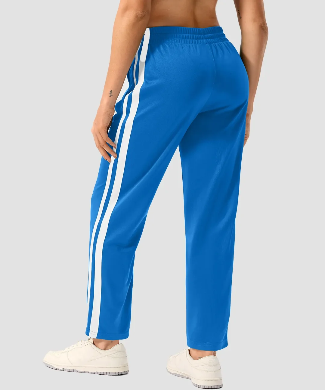 Contrast Stripe Zip Pockets Track Pants - Image 10