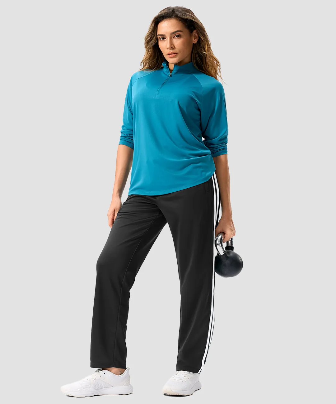 Contrast Stripe Zip Pockets Track Pants - Image 8