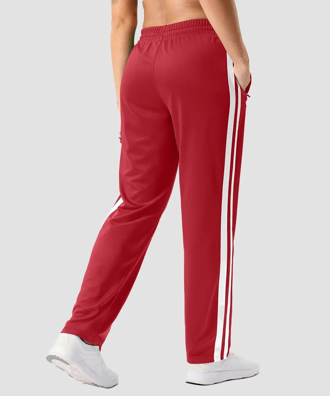 Contrast Stripe Zip Pockets Track Pants - Image 22