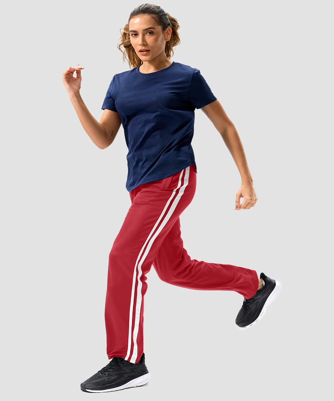 Contrast Stripe Zip Pockets Track Pants - Image 24
