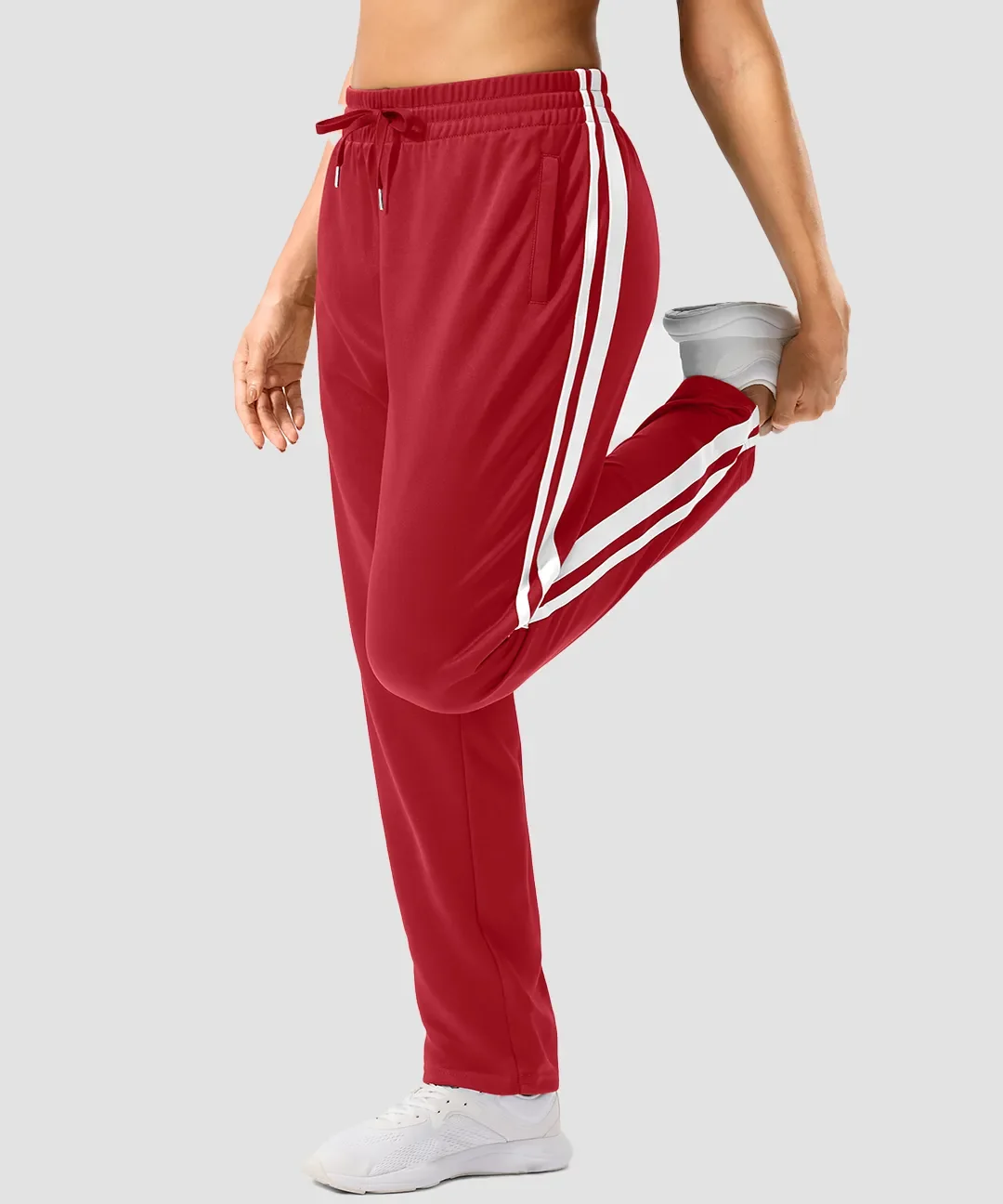 Contrast Stripe Zip Pockets Track Pants - Image 23