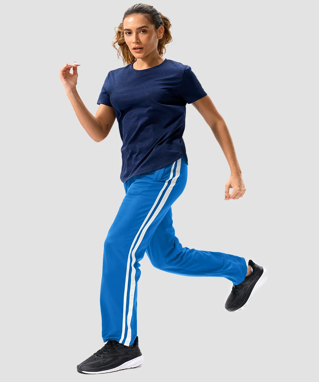 Contrast Stripe Zip Pockets Track Pants - Image 16