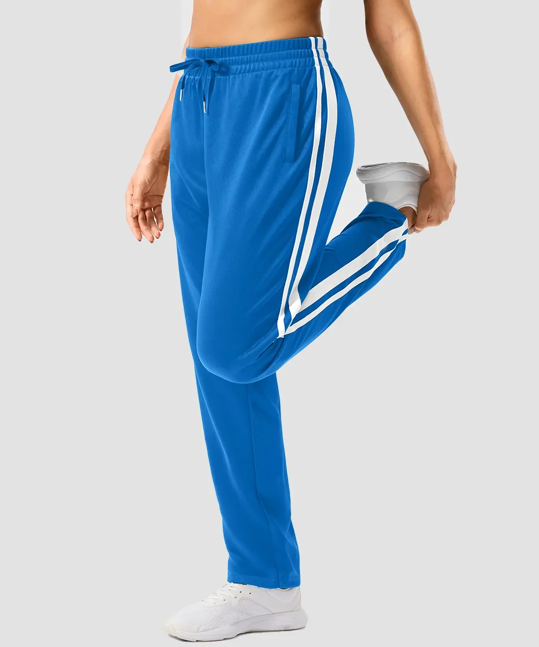 Contrast Stripe Zip Pockets Track Pants - Image 15