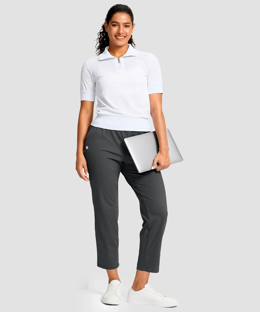 Drawstring With Pockets Ankle Pants - Image 12