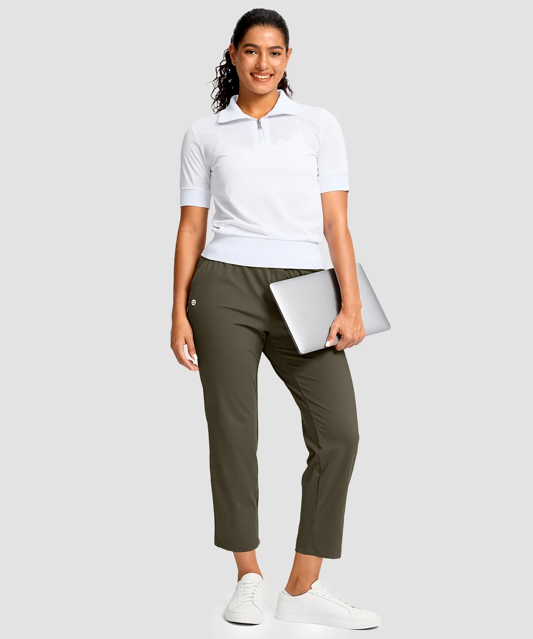 Drawstring With Pockets Ankle Pants - Image 16