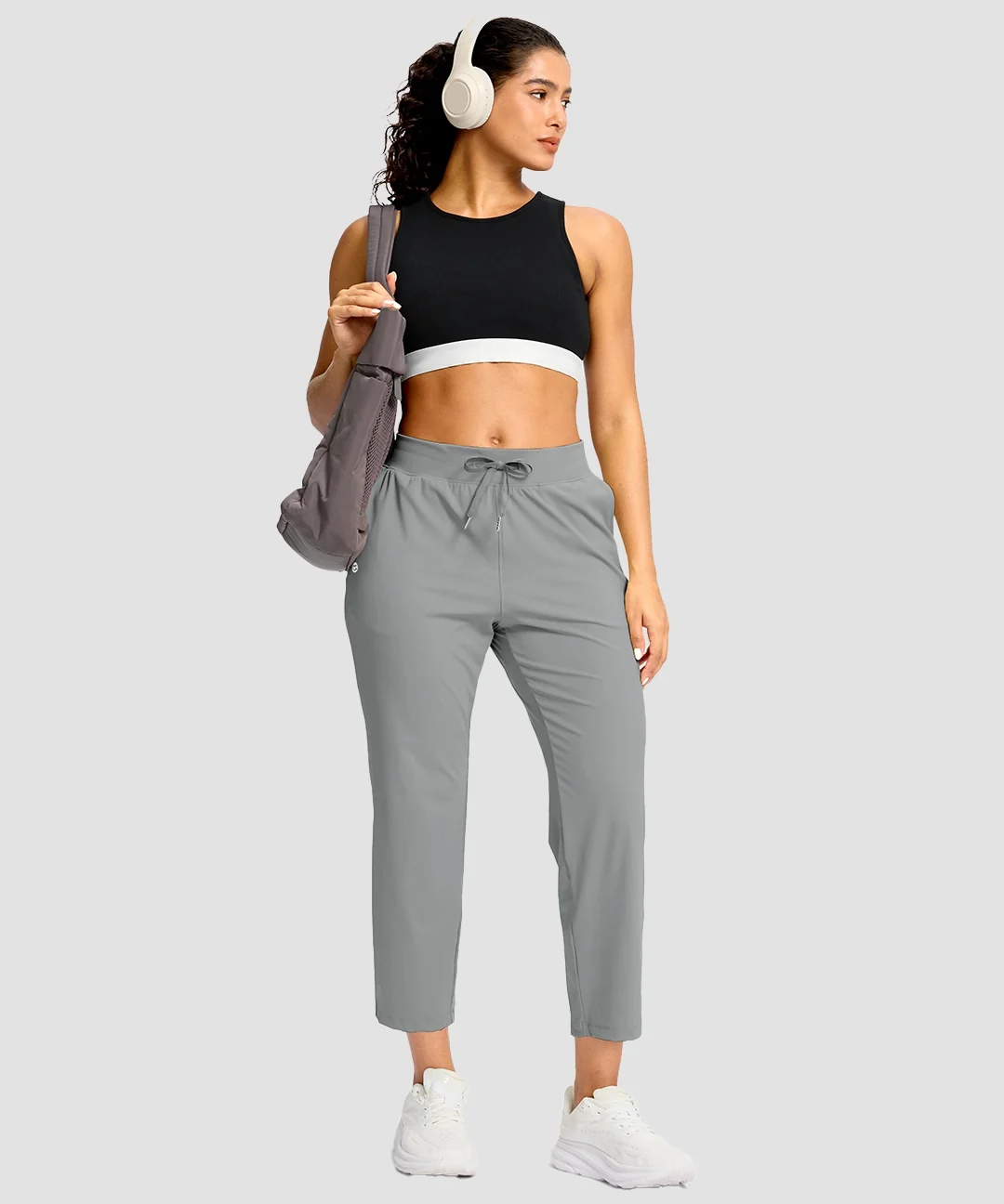 Drawstring With Pockets Ankle Pants - Image 20