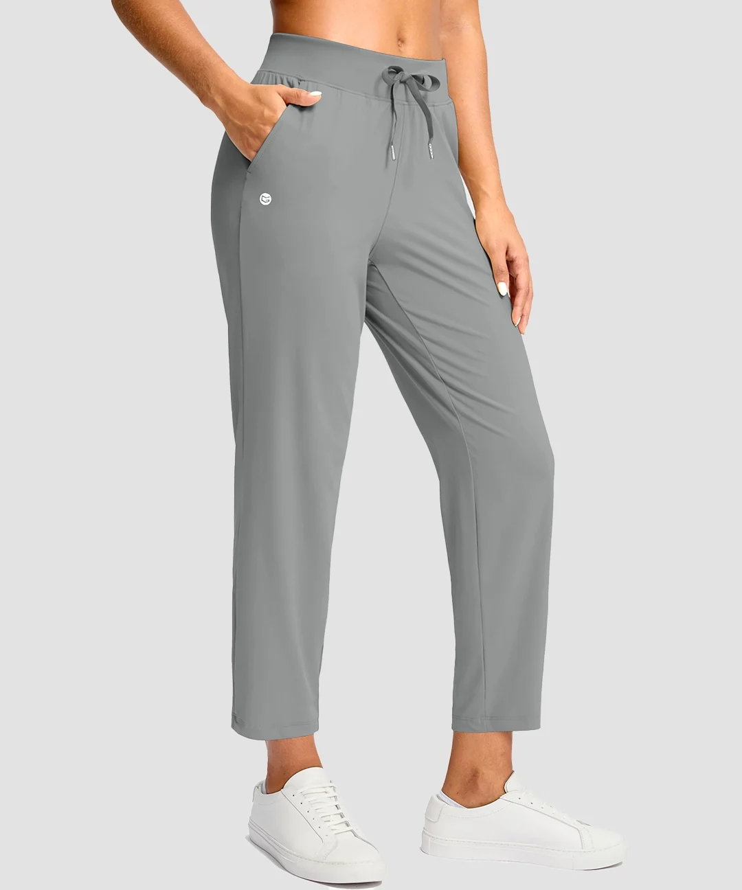 Drawstring With Pockets Ankle Pants - Image 18