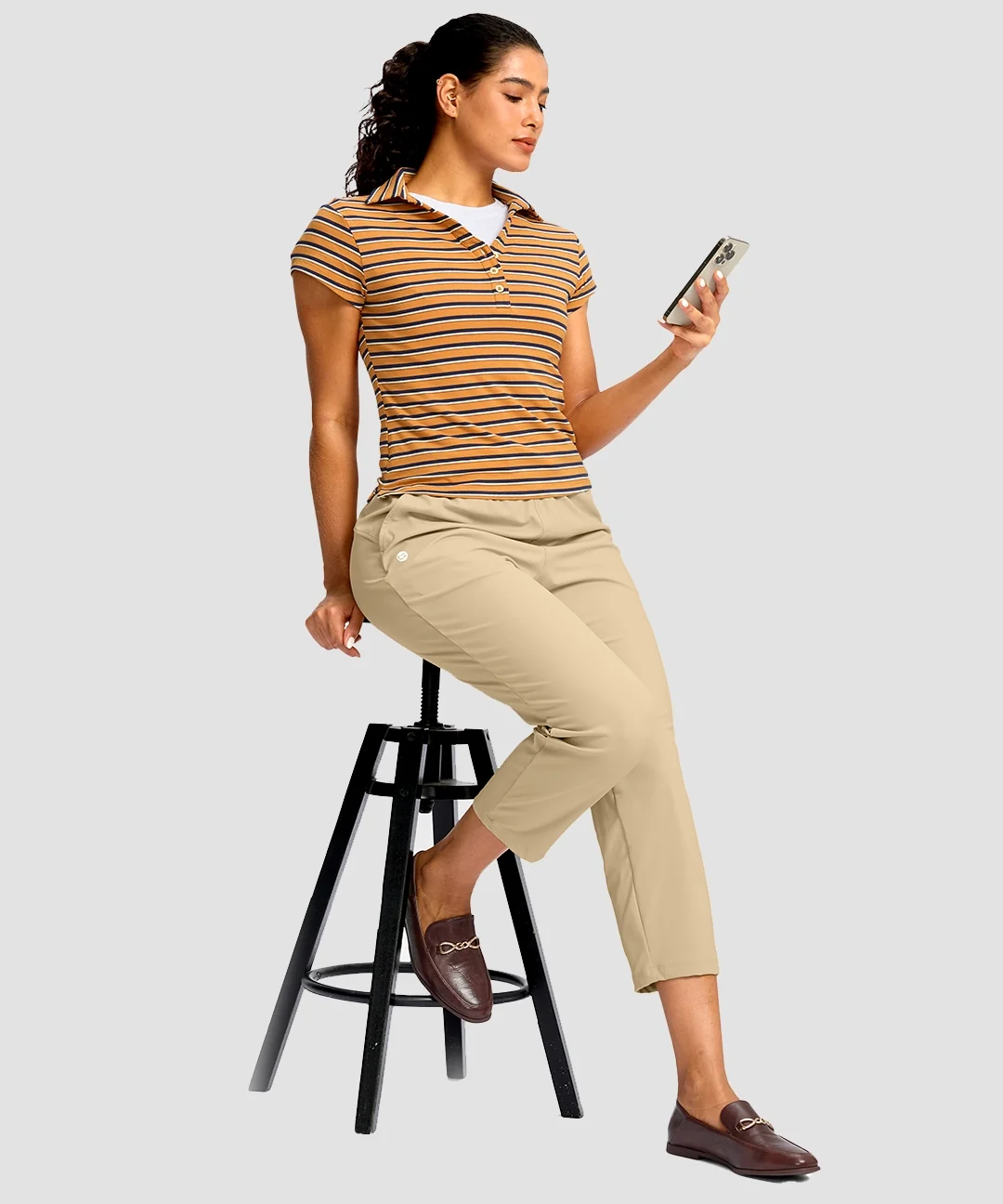 Drawstring With Pockets Ankle Pants - Image 28