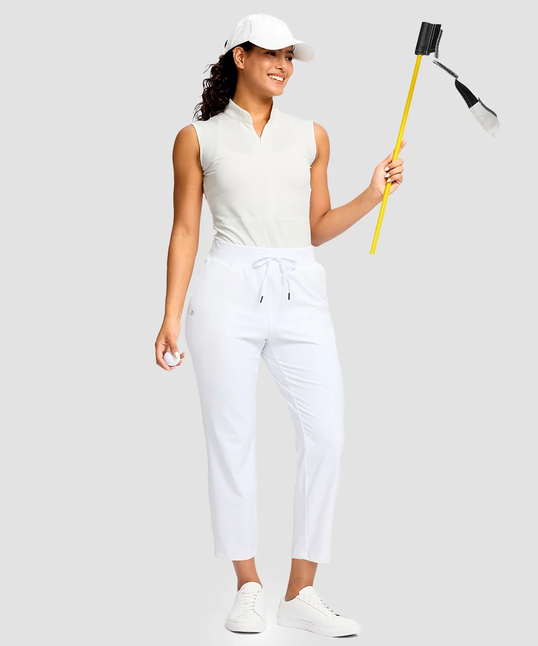 Drawstring With Pockets Ankle Pants - Image 24