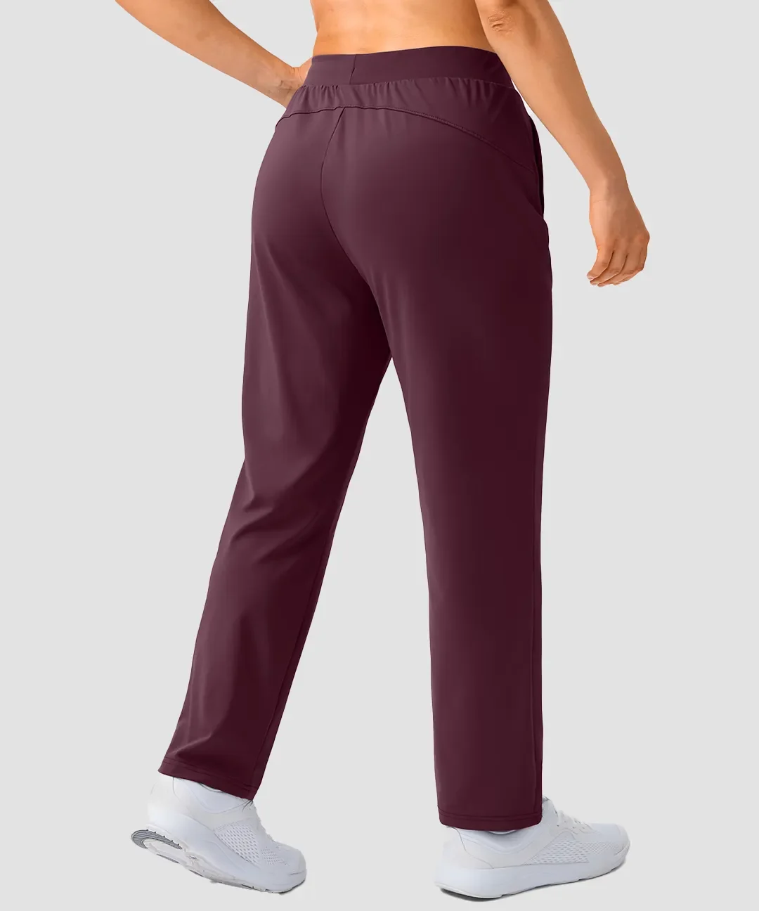 Elastic Waist 2 Zip Pockets Track Pants - Image 22