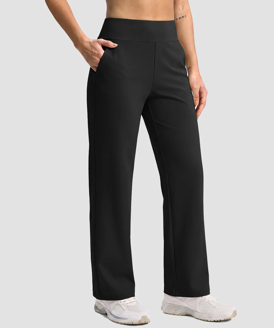 Fleece-Lined Straight-Leg Pants 28''/ 30''