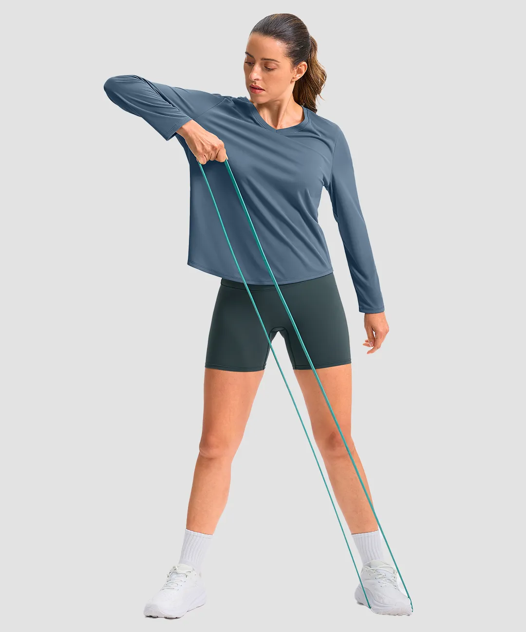 G-DryKit™ V-neck Athletic Long Sleeve - Image 16