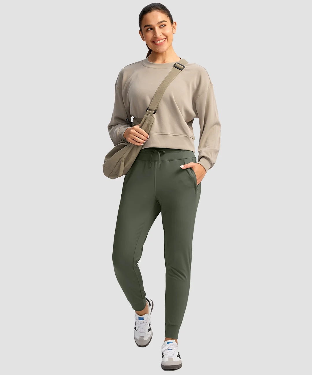 High Rise Stretchy Athletic Joggers - Image 28