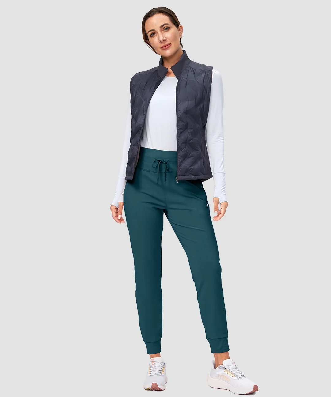 High Rise Fleece-Lined Joggers - Image 18