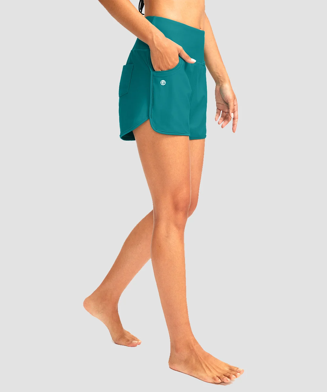 High Rise Slit With Pockets Shorts 3''/5'' - Image 2