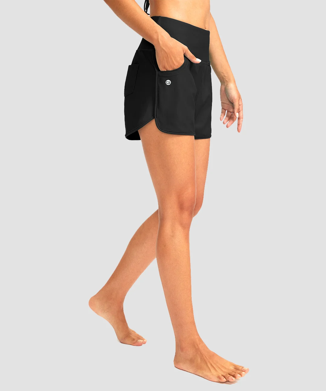 High Rise Slit With Pockets Shorts 3''/5'' - Image 11