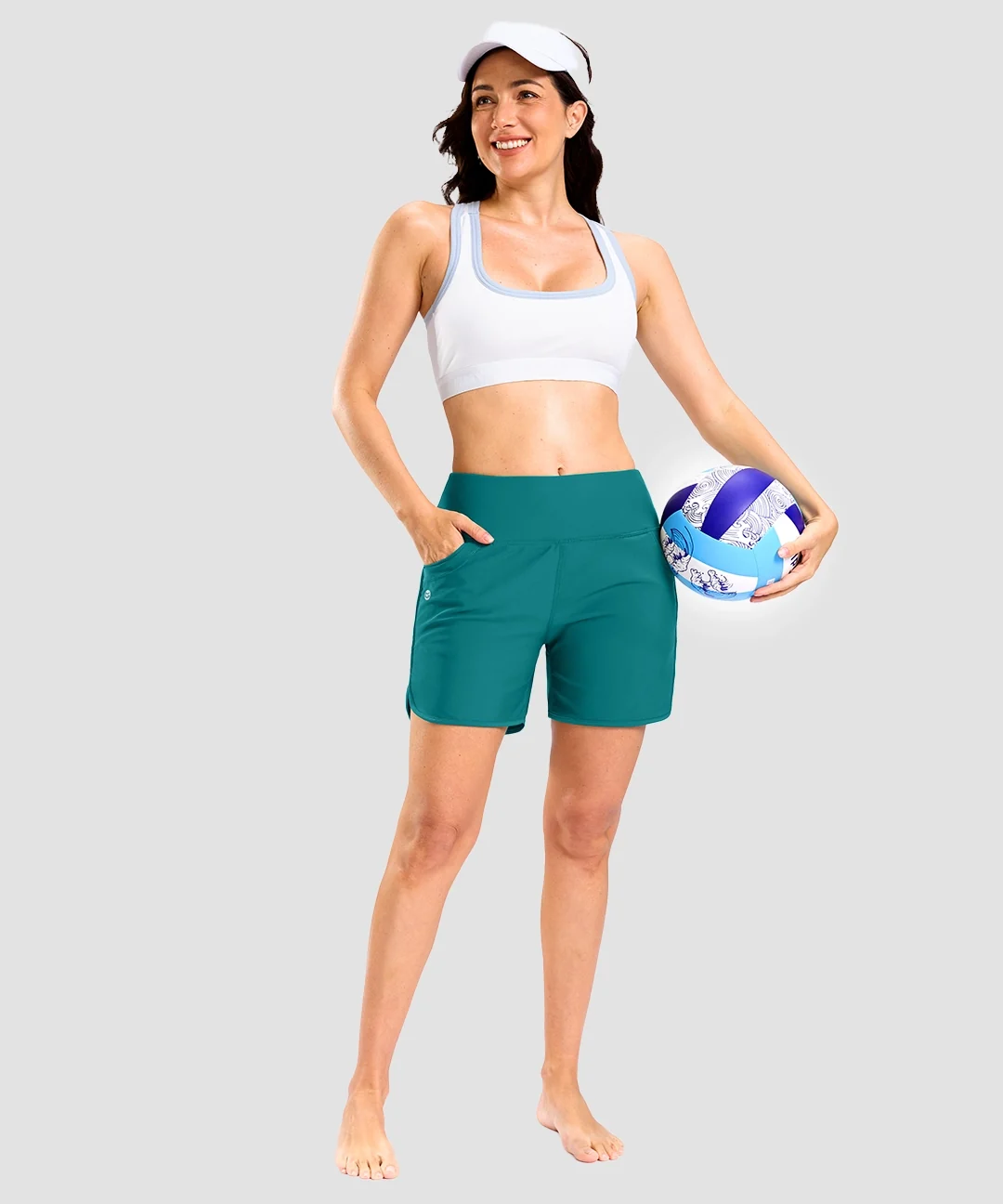 High Rise Slit With Pockets Shorts 3''/5'' - Image 9