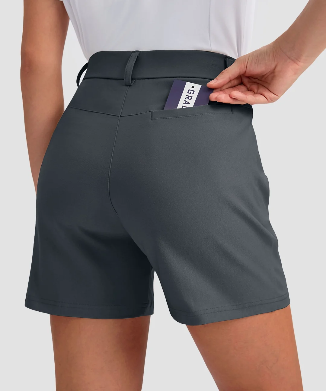 Mid Rise Flat Front Golf Shorts 5'' - Image 18
