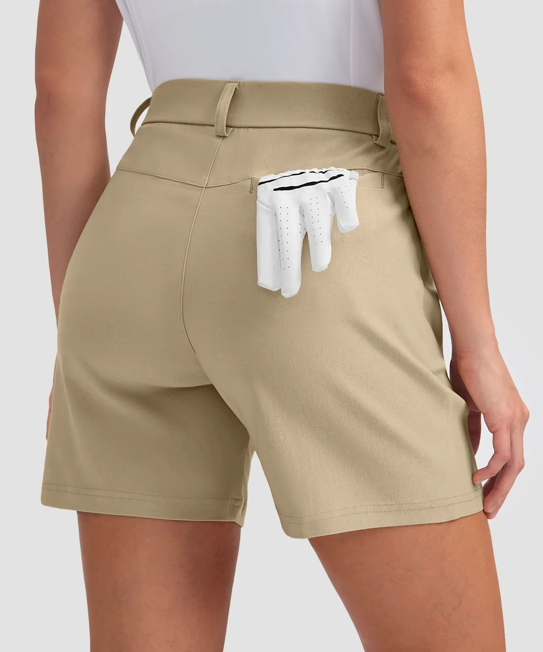 Mid Rise Flat Front Golf Shorts 5'' - Image 10