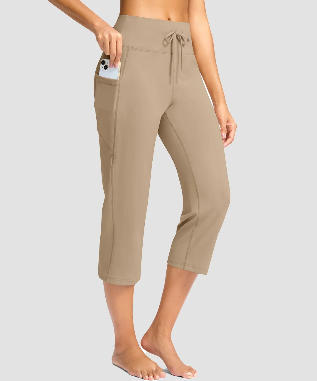 Straight Leg Yoga Capri Pants - Image 13
