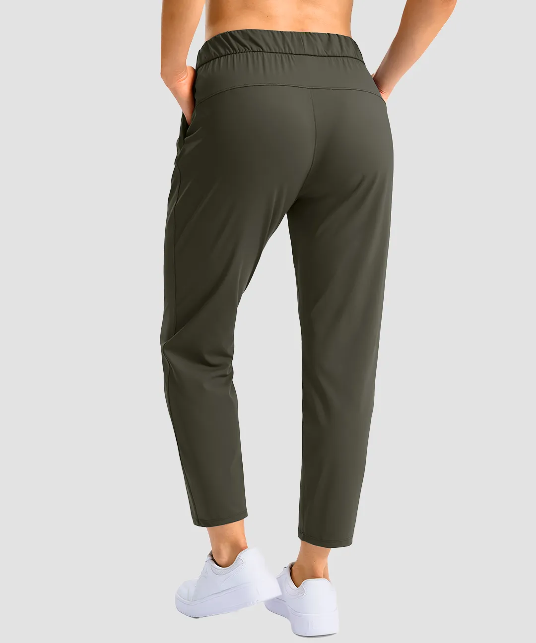 Stretchy Waist With Pocket Ankle Pants - Image 19
