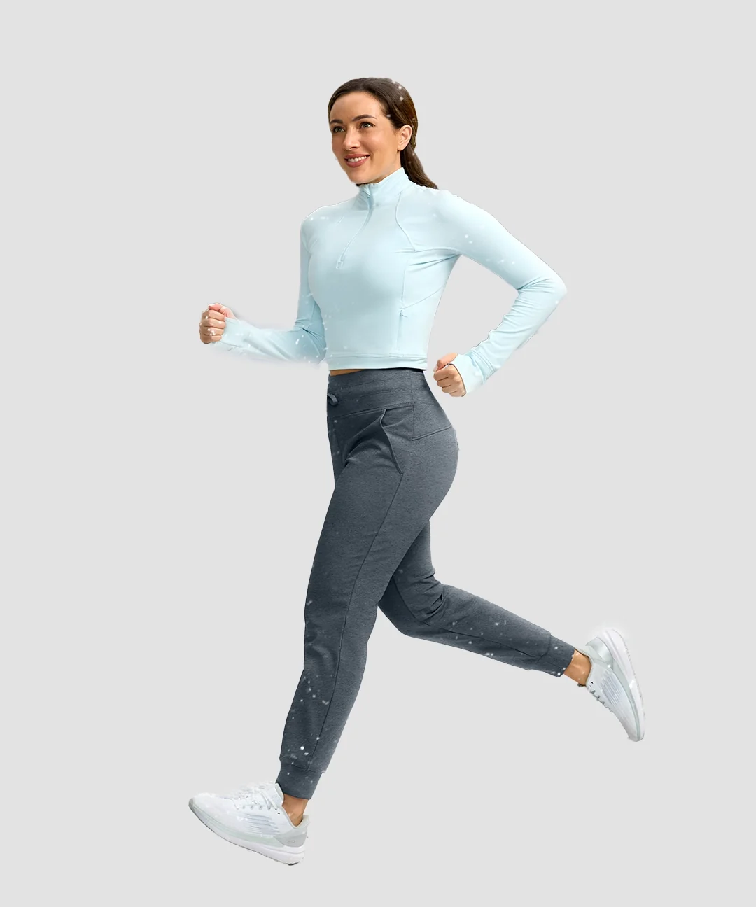 Ultra High Rise Fleece-Lined Joggers - Image 23