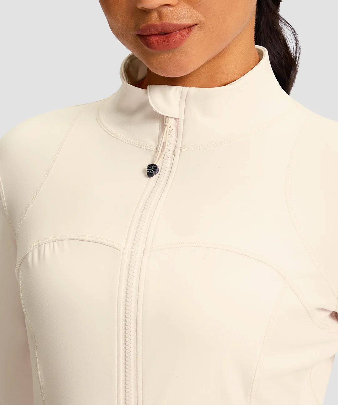 Zip-Up Slim Fit Hip Length Jacket - Image 3