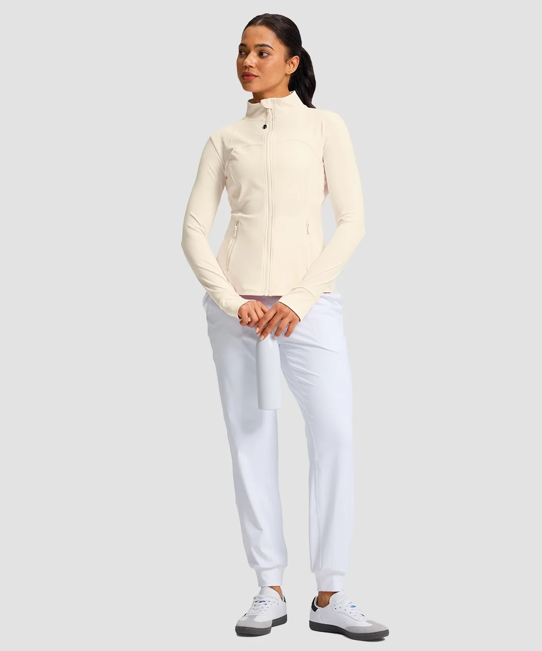 Zip-Up Slim Fit Hip Length Jacket - Image 6