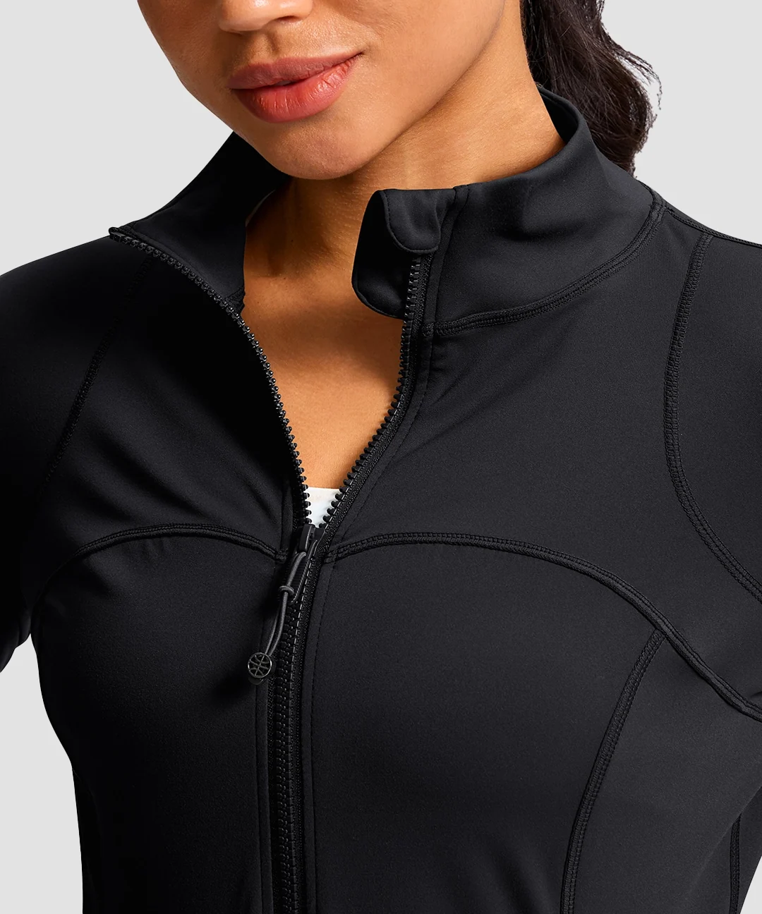 Zip-Up Slim Fit Hip Length Jacket - Image 27