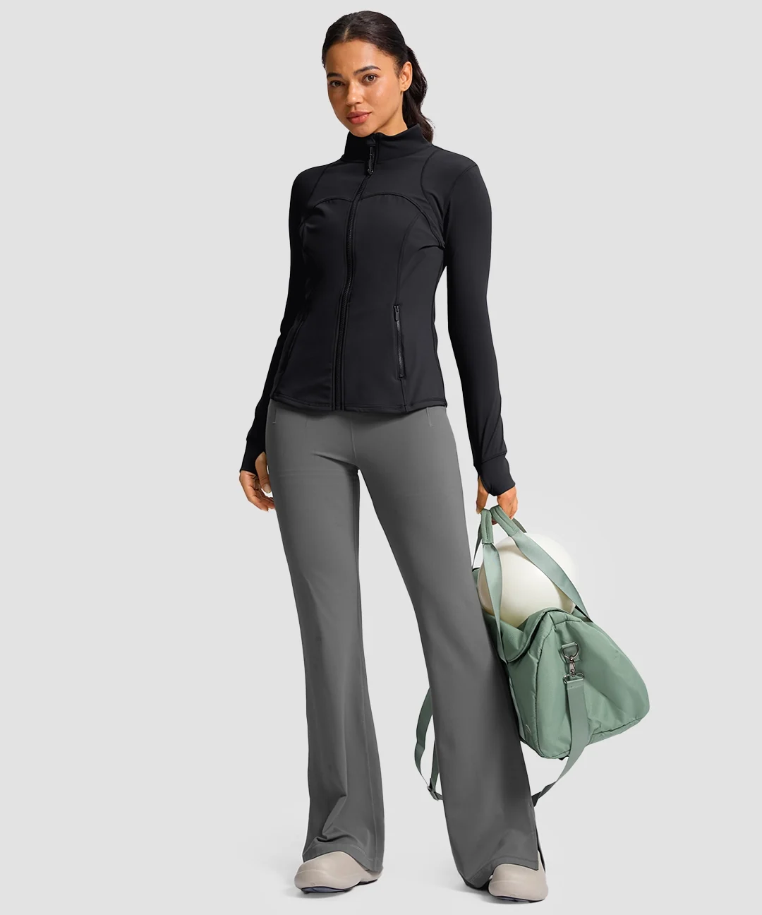 Zip-Up Slim Fit Hip Length Jacket - Image 30