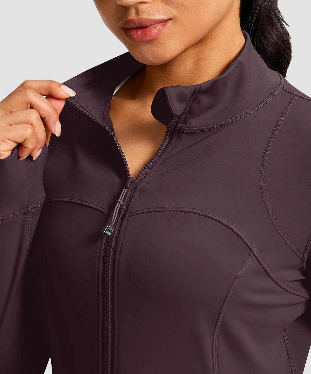 Zip-Up Slim Fit Hip Length Jacket - Image 15