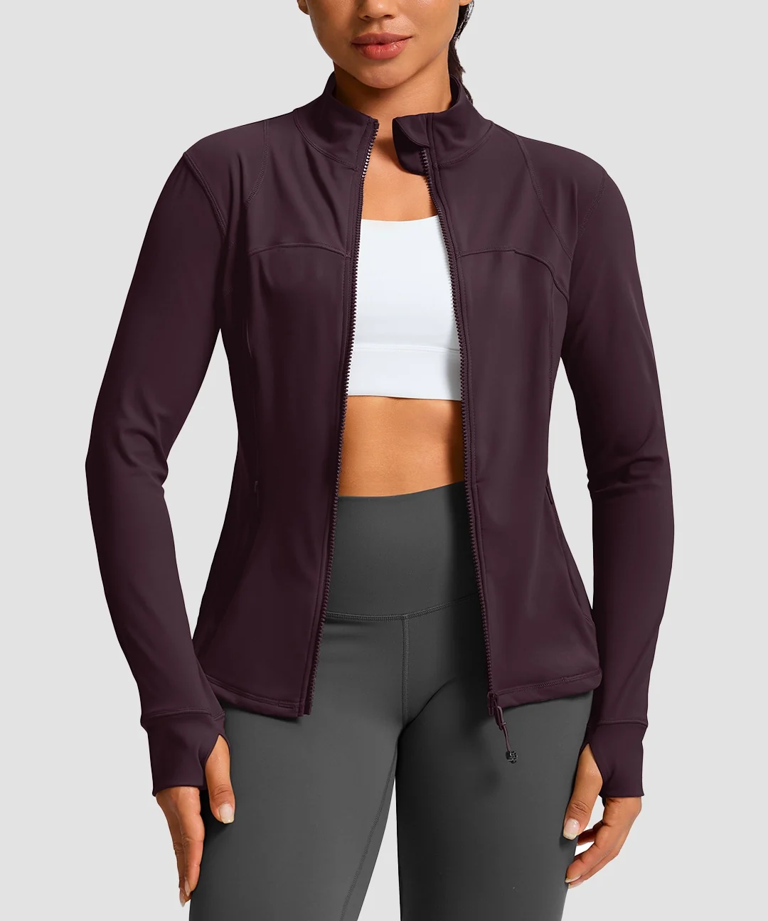 Zip-Up Slim Fit Hip Length Jacket - Image 13