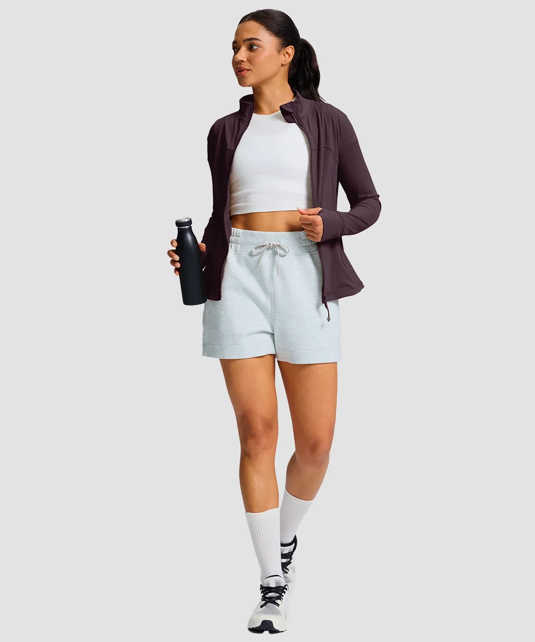 Zip-Up Slim Fit Hip Length Jacket - Image 17