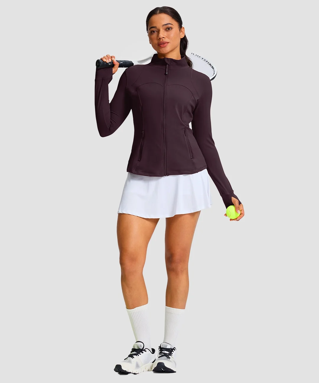 Zip-Up Slim Fit Hip Length Jacket - Image 18