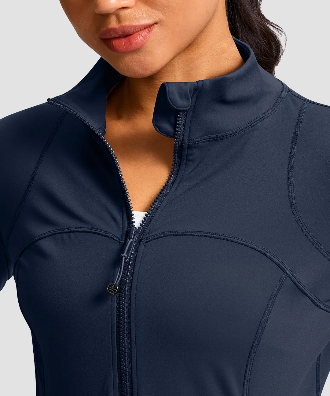 Zip-Up Slim Fit Hip Length Jacket - Image 9